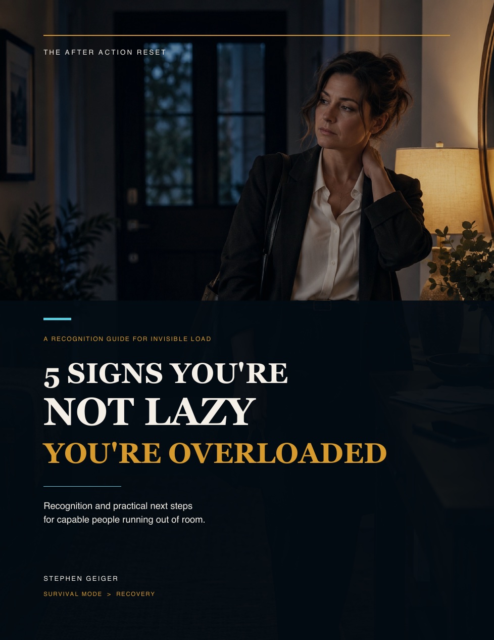 5 Signs You're Not Lazy - You're Overloaded cover